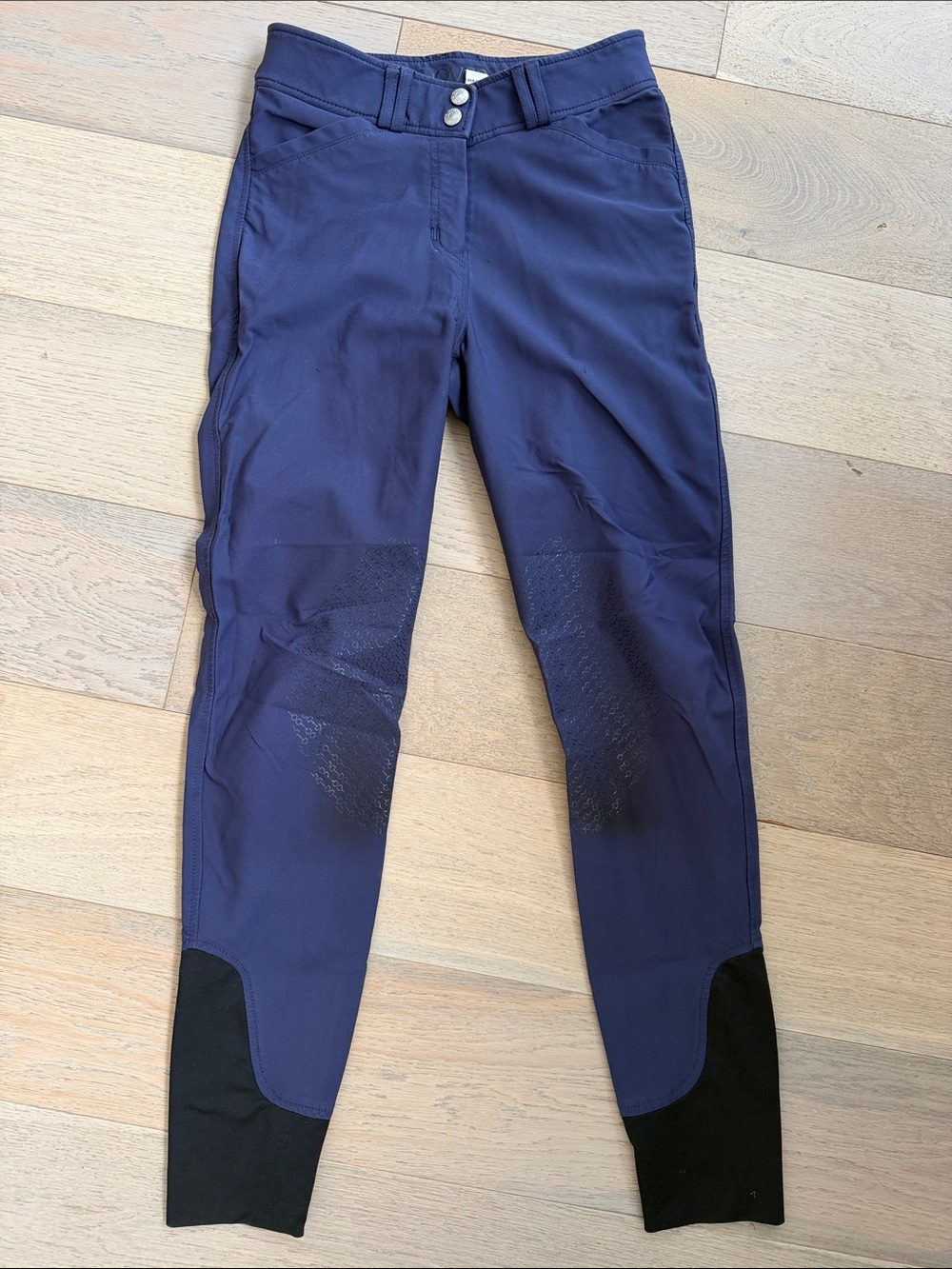 DOVER SADDLERY Dalton breeches knee patch navy blue 26
